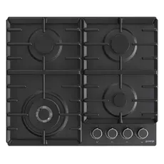 4 - Газовая варочная панель Gorenje GW 642 AB, Чёрный