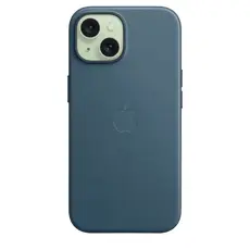 5 - Чехол Apple iPhone 15 Plus FineWoven Case with MagSafe, Pacific Blue
