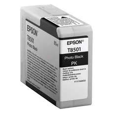 2 - Картридж чернильный Epson T850 UltraChrome HD, 80мл, Черный фото