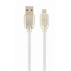 Blister MicroUSB/USB2.0, 2.0 m, Cablexpert Premium Rubber Black,...