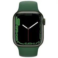 Apple Watch Series 7 GPS, 41mm Green Aluminium Case with Clover Sport Band,...