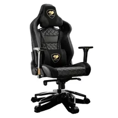 5 - Игровое кресло Cougar Armor Titan Pro, ПВХ Кожа, Черный/Золотой