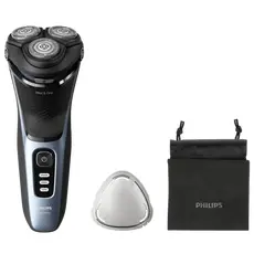 2 - Электробритва мужская Philips S3243/12, Синий | Чёрный