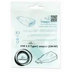 5 - Адаптер Cablexpert A-USB3-CMAF-01, USB Type-A (F)/USB Type-C, Чёрный