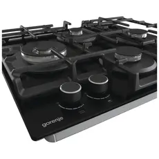 2 - Газовая варочная панель Gorenje GTW6D42AB, Чёрный
