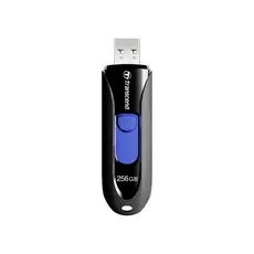 256GB USB3.1 Flash Drive Transcend "JetFlash 790", Black-Blue, Slider...
