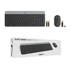 3 - Клавиатура и мышь Logitech MK470, Беспроводное, Графитовый