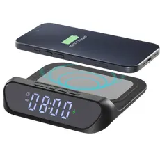 5 - Цифровой будильник Cellularline Smart Clock, Чёрный