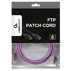 3 - Патч-корд Cablexpert PP6-3M/V, Cat6 FTP, 3м, Фиолетовый