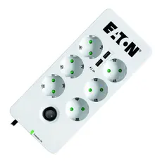2 - Сетевой фильтр Eaton PB6UD, 6 Розеток, 1,5м, Белый
