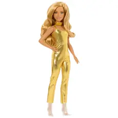 4 - Кукла Barbie "Модница в золотистом комбинезоне"