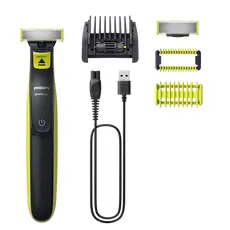 4 - Мужской Триммер Philips OneBlade QP2824/20, Зелёный | Угольный