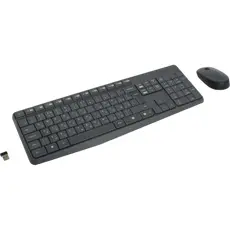 2 - Клавиатура и мышь Logitech MK235, Беспроводное, Grey
