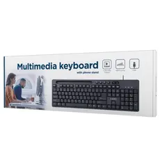2 - Клавиатура Gembird KB-UM-108, Проводное, Чёрный