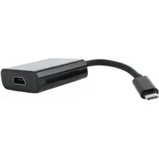 3 - Видеоадаптер Cablexpert A-CM-HDMIF-01, Type-C - HDMI (F), 0,15м, Чёрный