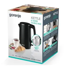 3 - Электрочайник Gorenje K15DWB, Чёрный