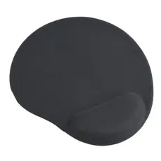 2 - Коврик для мыши Gembird MP-GEL-BK, 240мм x 220мм, Чёрный