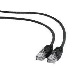 5 - Patch Cord Cat.6/FTP, 0.5m, чёрный, PP6-0.5M/BK, Cablexpert
