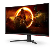 2 - 31,5" Игровой монитор AOC C32G2ZE/BK, VA 1920x1080 FHD, Черный | Красный