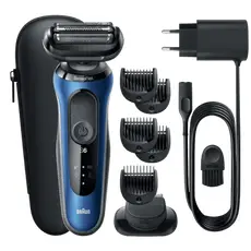 2 - Электробритва мужская Braun 61-B1500s, Синий