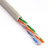 Cable UTP Cat.3E, 305m, CCA, 24awg 2X2X1/0.50, solid gray, APC Electronic 3863