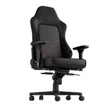 3 - Игровое кресло Noblechairs Hero, Натуральная кожа, Черный | Красный