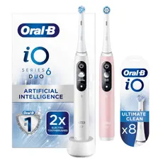 Electric Toothbrush Braun Oral-B iO 6 Series Duo Pack White/Pink Sand 34323