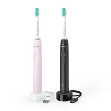 3 - Электрическая звуковая зубная щетка Philips HX3675/15, Чёрный | Розовый