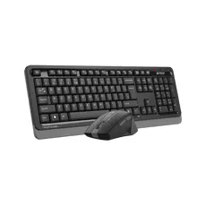 2 - Клавиатура и мышь A4Tech FG1035, Беспроводное, Чёрный | Серый