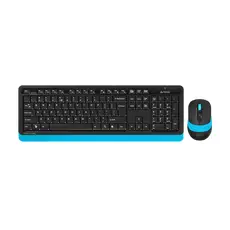 3 - Клавиатура и мышь A4Tech FG1010, Беспроводное, Черный/Синий