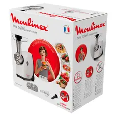 3 - Мясорубка Moulinex ME-445A38, Белый | Черный