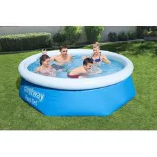 2 - Надувной бассейн Bestway Fast Set, 2100л, Синий/Белый, 57265