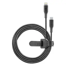 4 - Кабель для зарядки и синхронизации Cellularline Satellite MFI, USB...