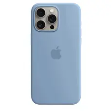 3 - Чехол Apple iPhone 15 Pro Max Silicone Case with MagSafe, Зимний голубой