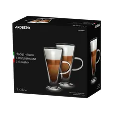 2 - Набор стаканов Ardesto AR2623GH, 230 мл, 2 шт, Прозрачный