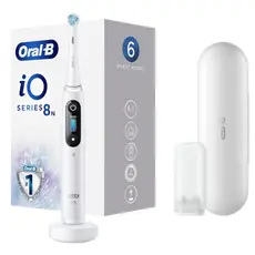 2 - Электрическая зубная щетка Braun Oral-B iO 8, White Alabaster
