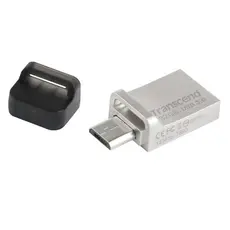 2 - USB Flash накопитель Transcend JetFlash 880, 32Гб, Серебристый
