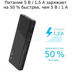 4 - USB-концентратор TP-LINK UH700, Чёрный