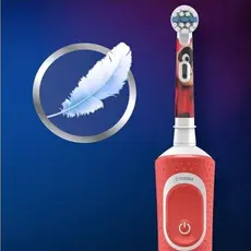 2 - Электрическая зубная щетка BRAUN Kids Vitality D100, Красный