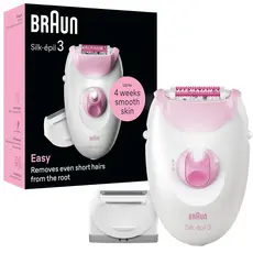 2 - Эпилятор Braun SE 3-031, Белый | Розовый
