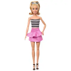 4 - Кукла Barbie "Модница в полосатом топе и юбке"