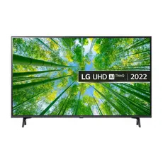 2 - 43" LED SMART Телевизор LG 43UQ80006LB, 3840x2160 4K UHD, webOS, Чёрный