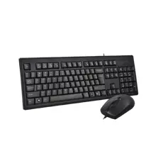2 - Клавиатура и мышь A4Tech KR-8372, Проводное, Чёрный
