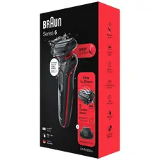 4 - Электробритва мужская Braun Series 5, Черный/Красный