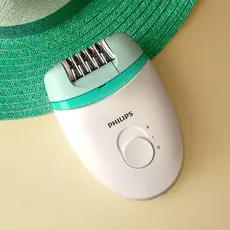 6 - Эпилятор PHILIPS BRE245/00, Белый/Зелёный
