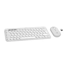 5 - Клавиатура и мышь Logitech Pebble 2 Combo, Беспроводное, Белый