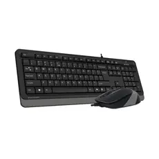 4 - Клавиатура и мышь A4Tech F1010, Проводное, Чёрный/Серый