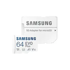 4 - Карта памяти Samsung EVO Plus MicroSD, 64Гб (MB-MC64KA/APC)