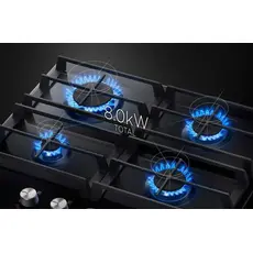 3 - Газовая варочная панель Samsung NA64H3000AK/WT, Чёрный