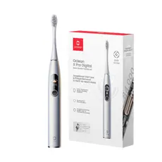 4 - Электрическая звуковая зубная щетка Oclean X Pro Digital, Серебристый